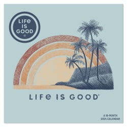 2024 Mead® 16-Month Wall Calendar, 12" x 12", Life Is Good, September 2023 to December 2024 , ODW27328