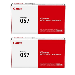 Canon® 057 Black Toner Cartridges, Pack Of 2, 3009C001