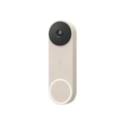 Google Nest 2nd gen - Smart doorbell - with camera - wired - wireless - 802.11a/b/g/n/ac, Bluetooth LE - 2.4 Ghz, 5 GHz - linen