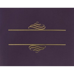 Great Papers! Certificate Covers, 12" x 9-3/8", Plum/Gold Foil, Pack Of 5 Covers