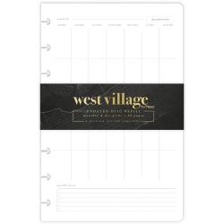 West Village by Mead™ Undated Personal and Professional Disc Planner Refill, Medium, 5 3/4" x 9".