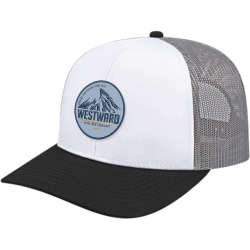 Custom Poly/Cotton Mesh Back Promotional Trucker Cap With Patch