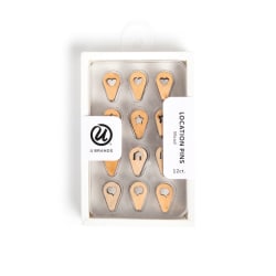 U Brands® Location Push Pins, Natural, Set Of 12 Pins