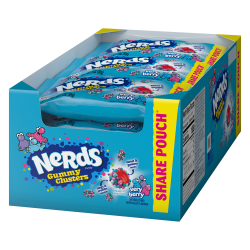 Nerds Very Berry Gummy Clusters Share Packs, 3 Oz, Set Of 12 Packs