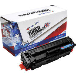 SKILCRAFT® TAA Compliant Remanufactured Cyan Toner Cartridge Replacement For HP 410A, CF411A