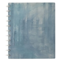 TUL® Discbound Notebook With Soft-Touch Cover, 60 Sheets, 11" x 8-1/2", Brushed Blue