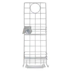 Better Houseware Coated Steel Shower Caddy, 25"H x 9"W x 3-3/4"D, White