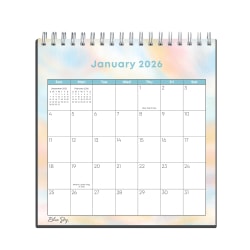 2026 Blue Sky Monthly Desk Pad Calendar, 6-1/16" x 6-3/8", Monique Bright, January To December, 155925