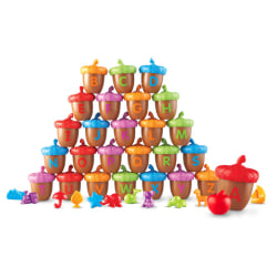 Learning Resources Alphabet Acorns Activity Set, Multicolor, Set Of 78 Pieces
