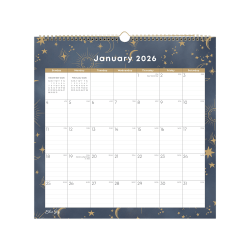 2026 Blue Sky Monthly Wall Calendar, 12" x 12", Starlitza, January To December, 155927