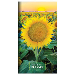 2023-2024 TF Publishing 2-Year Monthly Pocket Planner, 3-1/2" x 6-1/2", Flower, January 2023 To December 2024