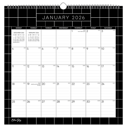 2026 Blue Sky Monthly Wall Calendar, 12" x 12", Matrix, January To December, 155928