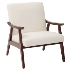 Ave Six Davis Chair, Linen/Medium Espresso