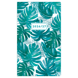 2026-2027 Blue Sky 24-Month Monthly Planning Calendar, 3-5/8" x 6-3/16", Palm Leaves, January 2026 To December 2027, 155931