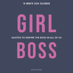 2024 Graphique Monthly Wall Calendar, 12" x 12", Girl Boss, January to December 2024 , CY855