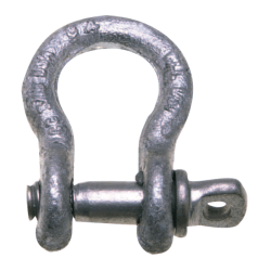 419 3/8" 1T Self-Colored Carbon Anchor Shackle With Screw Pin