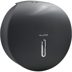 Alpine Single Roll Jumbo Toilet Paper Dispenser, 11-3/4"H x 11-1/2"W x 5-5/16"D, Gray