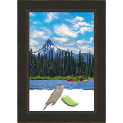 Amanti Art Milano Bronze Wood Picture Frame, 26" x 36", Matted For 20" x 30"