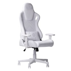 Techni Sport Ergonomic Velvet Computer Gaming Chair, White