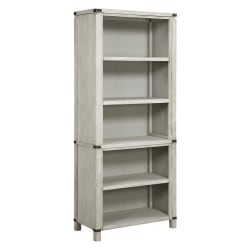Office Star™ Baton Rouge 73"H 5-Shelf Bookcase, Champagne Oak