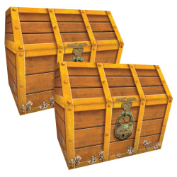 Teacher Created Resources Treasure Chests, Brown, Pack Of 2 Chests