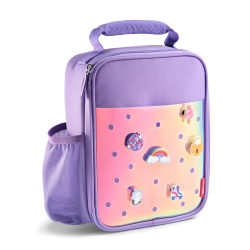 Fit & Fresh Holographic Baylee Charm Lunch Bag, 10"H x 7-1/2"W x 4"D, Mauve