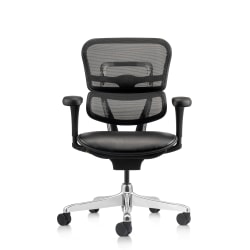 WorkPro® 12000 V2 Series Ergonomic Mesh/Antimicrobial Vinyl High-Back Office Chair, Black/Black, BIFMA Compliant