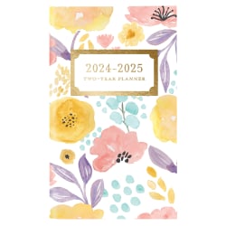 2023-2025 Graphique 29-Month Monthly Pocket Planner, 4" x 6", Happy Floral, August 2023 To December 2025, 2Y03324D