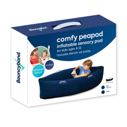Bouncyband Comfy Hugging Peapod PVC Sensory Pod, Blue