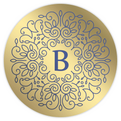 Custom 1-Color Foil-Stamped Labels And Stickers, 3/4" Circle, Box Of 500 Labels