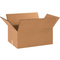 Partners Brand Double-Wall Heavy-Duty Corrugated Cartons, 18" x 12" x 6", Kraft, Box Of 15