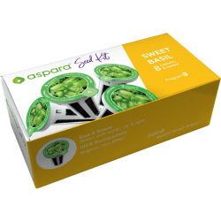Aspara Sweet Basil Seed Kit, Kit Of 8 Capsules