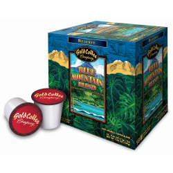 Gold Coffee Company Blue Mountain Blend Single-Serve Pods, Total Qty 18