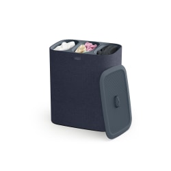 Joseph Joseph 90-Liter Separation Laundry Basket, 28" x 23-5/16", Black