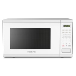 Farberware 1000W Microwave Oven, 1.1 Cu. Ft., White, Total Qty 1