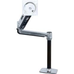 Ergotron Mounting Arm for Flat Panel Display - Polished Aluminum - Height Adjustable - 46" Screen Support - 30 lb Load Capacity - 75 x 75, 100 x 100, 200 x 100, 200 x 200 - VESA Mount Compatible