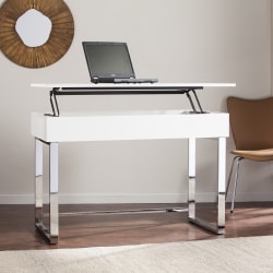 SEI Furniture Inman 48"W Adjustable Height Sit-Stand Desk, White