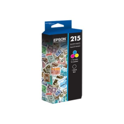 Epson® 215 Black And Cyan, Magenta, Yellow Ink Cartridges, Pack Of 4, T215120-BCS