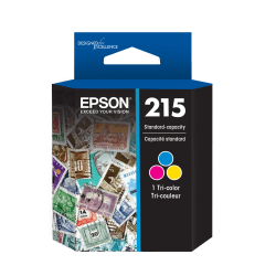 Epson® 215 Cyan, Magenta, Yellow Ink Cartridges, Pack Of 3, T215530-S