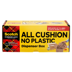 Scotch Cushion Lock Protective Wrap, 12 in x 175 ft, 1 Roll, 100% Recycled, Honeycomb Packing Paper, Alternative for Bubble Cushion Wrap, Brown
