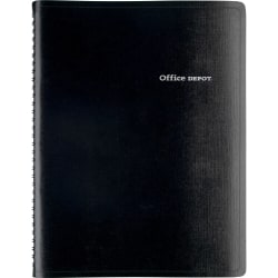 Office Depot® Brand Undated Daily Planner, 8 1/2" x 11", Black