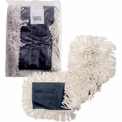 Genuine Joe Disposable Dust Mop Refill - 5"x 36" - Disposable, 4-ply, Looped Ends, Quick Drying, Fray Resistant, Durable, Absorbent,  - 00365
