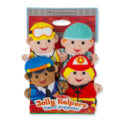 Melissa & Doug Jolly Helpers Hand Puppets, Set Of 4