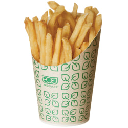 Eco-Products French Fry Scoop/Cups, Large, Leaf, Pack Of 1,000 Fry Cups