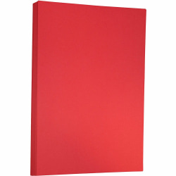 JAM Paper® Ledger Matte Paper, Ruby Red, Ledger (11" x 17"), 100 Sheets Per Pack, 24 Lb, 30% Recycled