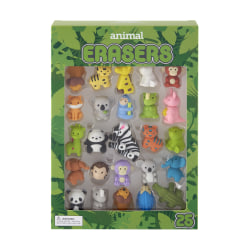 Office Depot® Brand Fun Erasers, Assorted Animals, Pack Of 25 Erasers
