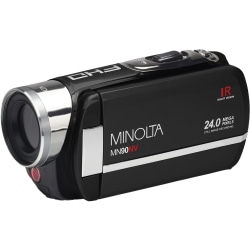 Minolta Full-HD 1080p IR Night Vision Camcorder, Black, MN90NV-BK