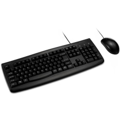 Kensington Pro Fit Washable Wired Desktop Set - USB Cable Keyboard - 104 Key - USB Cable Mouse - Optical - 1600 dpi - 3 Button - Rugged - Scroll Wheel - Symmetrical - Compatible with PC