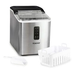 Igloo Automatic Self-Cleaning 26 Lb Ice Maker, Silver