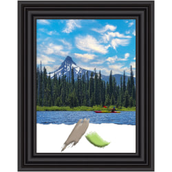Amanti Art Colonial Picture Frame, 24" x 30", Opening Size 18" x 24", Black